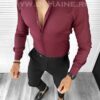 Camasa barbati slim fit grena B8486 61-2E - Camasi barbati -