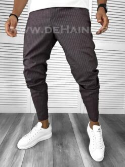 Pantaloni barbati casual regular fit grena A8450 O2-12 - Pantaloni barbati - Pantaloni casual