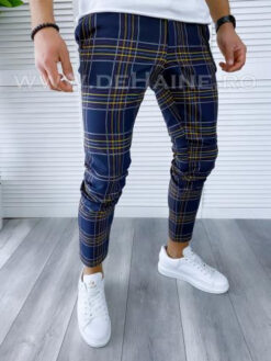 Pantaloni barbati casual regular fit in carouri B1749 2-5 E* - Pantaloni barbati - Pantaloni casual