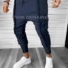 Pantaloni de trening bleumarin conici K031 P20-12 - Pantaloni barbati - Pantaloni de trening