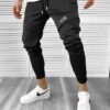 Pantaloni de trening negri conici 10234 N1-1* - Pantaloni barbati - Pantaloni de trening