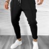 Pantaloni de trening negru conici K192 D4-31 - Pantaloni barbati - Pantaloni de trening