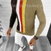 Pulover barbati gros slim fit maro T3578 114-34* - Pulovere barbati -