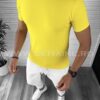 Tricou barbati slim fit galben B1282 P123-12 - Tricouri barbatesti -