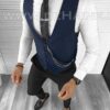 Vesta barbati eleganta slim fit bleumarin B8137 141-6 E/ 133-5 - Veste - Veste barbati elegante